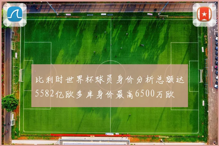 比利时世界杯球员身价分析总额达5582亿欧多库身价最高6500万欧